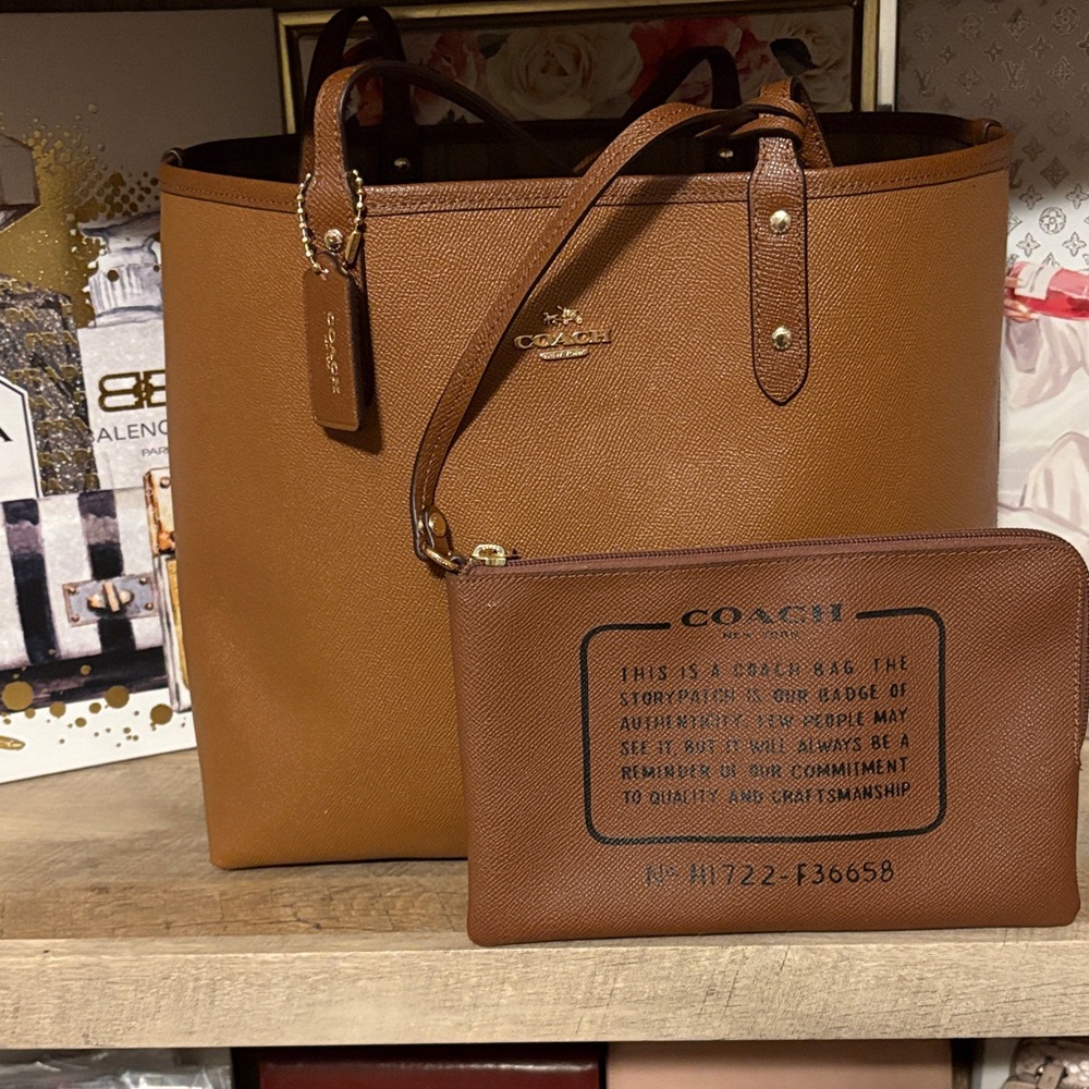 Coach Tote, Completely Reversible! Euc! - image 6